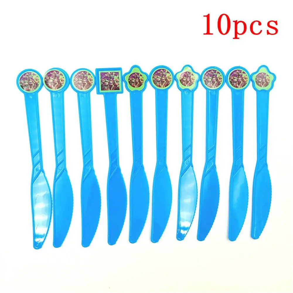 10pc Knife 108*180 см подростковые мутанты Черепашки Ниндзя tlableleth вечерние принадлежности Мультяшные одноразовые украшения на день рождения - Цвет: 10pc Knife