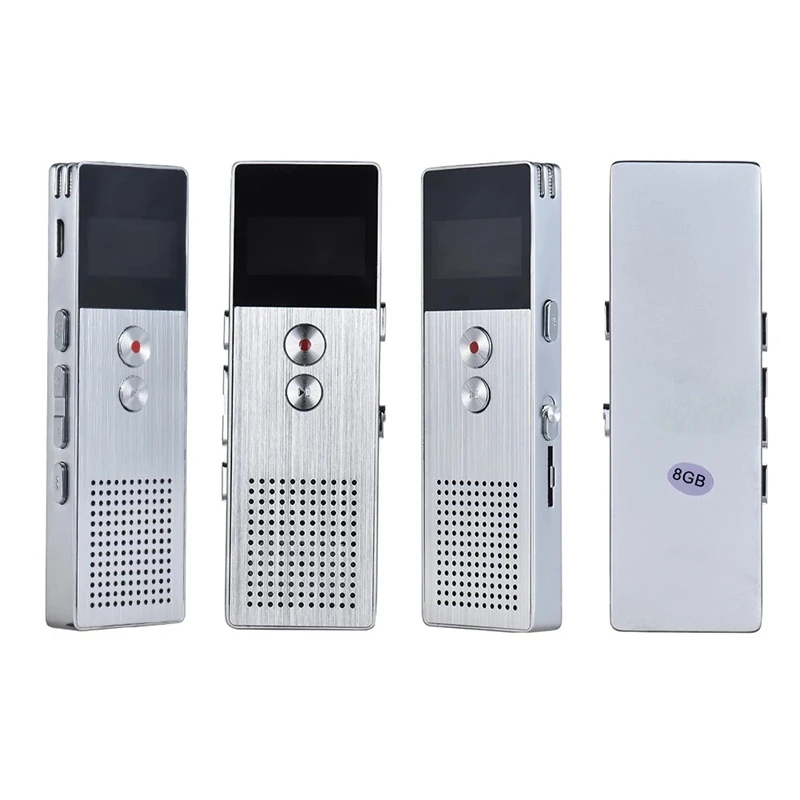 8 ГБ Цифровой диктофон Диктофон Mp3 музыкальный плеер стерео звук