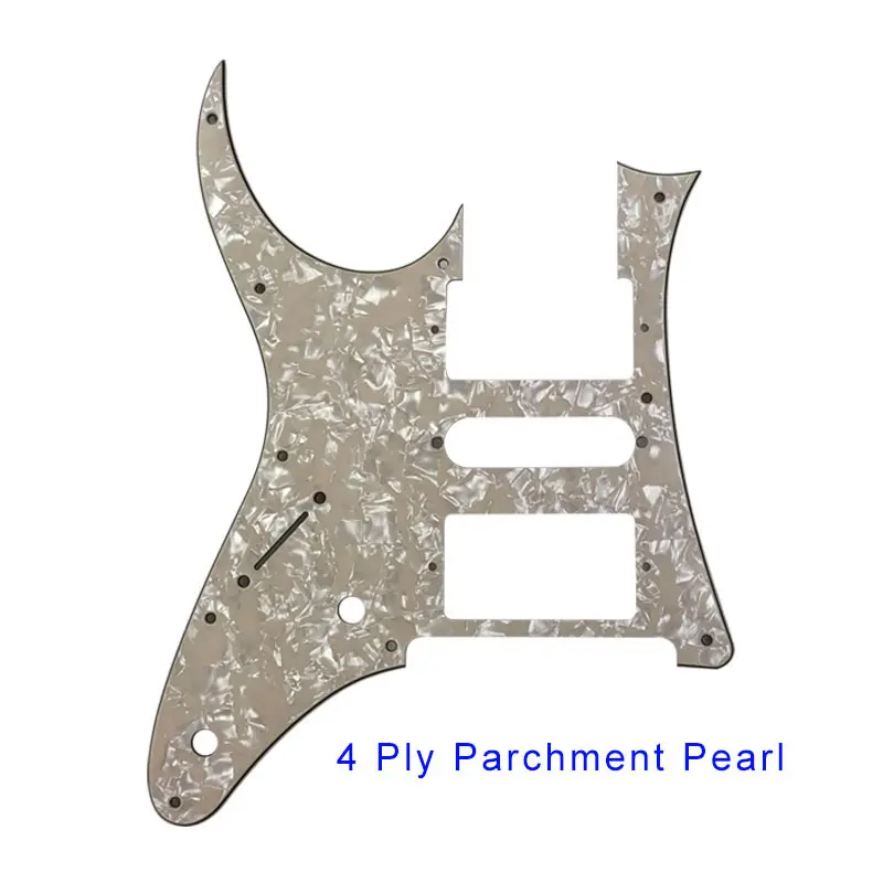 Parchment pearl Pleroo гитарные части для левшей MIJ Ibanez RG2550Z гитарная накладка Humbucker HSH звукосниматель царапина пластина с 10 винты для отверстий - Цвет: Parchment pearl