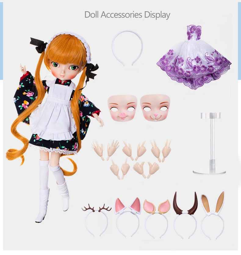 Diy подвижные Refittable 35 см 1/6 Bjd Sd Bbgirl куклы игрушки Дети суставы куклы-игрушки для девочек Подарки на день рождения для детей Детские игрушки
