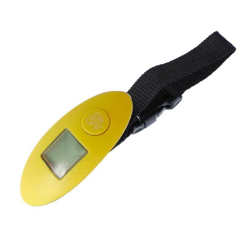 yellow 100g/40 кг 88Lb цифровой электронный Чемодан весы Портативный чемодан ЖК-дисплей Дисплей обрабатываются дорожные сумки рыболовного крючка Вес баланс - Цвет: yellow