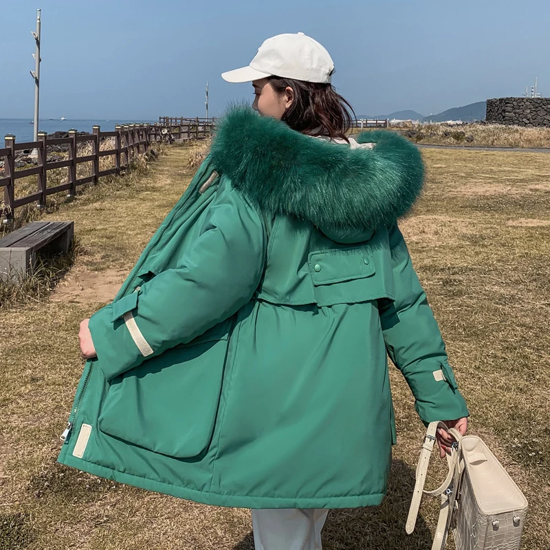Korean Style 2019 Winter Jacket Women Warm Thicken Loose Female Coat W_C0_21