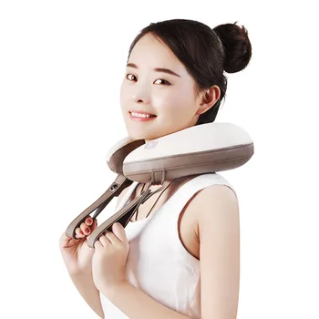 

Neck Massager Cervical Massage Pillow Charging Hot Cervical Massager Positive and Negative Kneading One-Button Manipulation