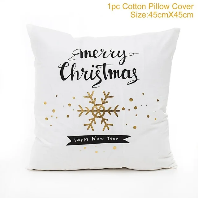 Cushion Cover 3 Рождественские тканевые Чехлы для стула Санта Клаус рождественские украшения для домашнего стола аксессуары подарки на год - Цвет: Cushion Cover 3