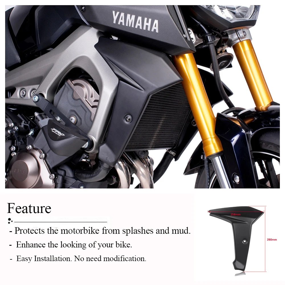 Areyourshop Cubierta para paneles laterales de carenado para Yamaha MT-09 FZ-09 2014 2015 2016