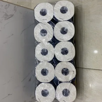

10 Rolls Sanitary Paper Household Roll Toilet White Virgin Native Wood Pulp Paper Towels Soft Comfortable Toilet Tissue