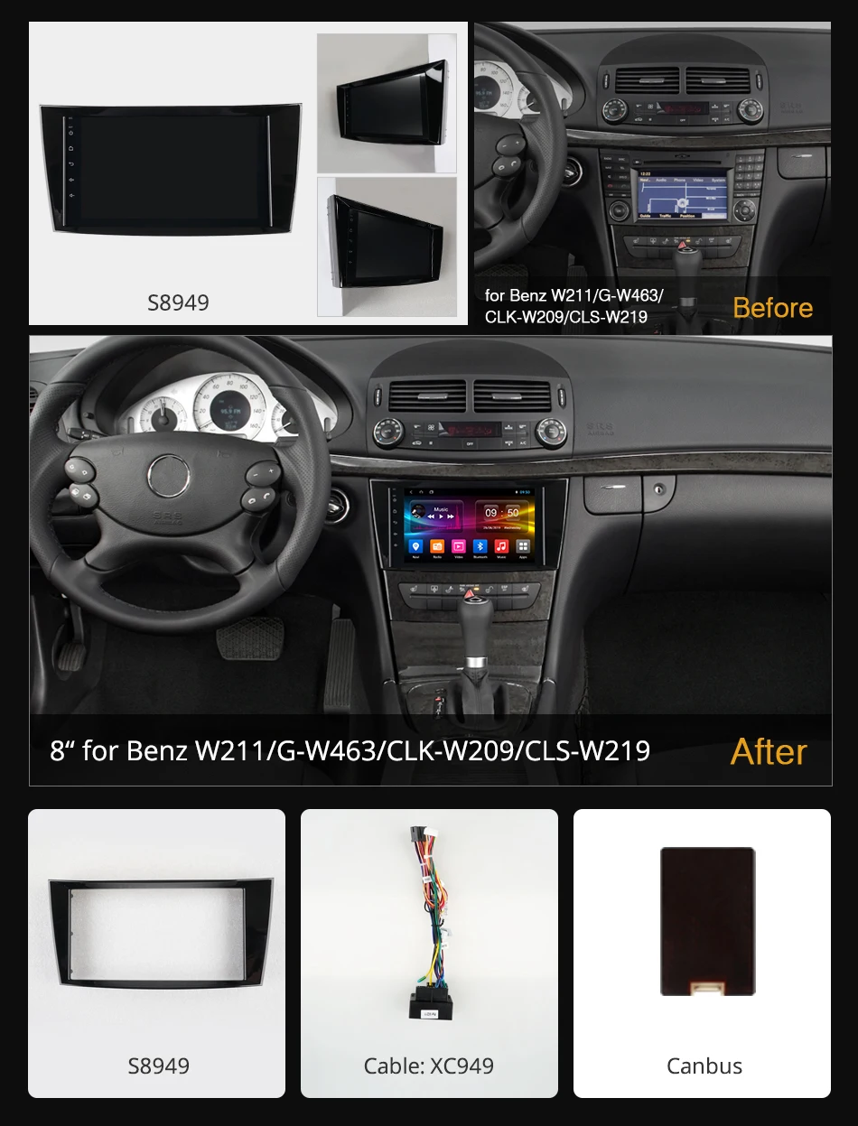 Ownice k3 k5 k6 Android 9,0 4G DSP автомобильный gps-плеер для 2001 2002-2010 Mercedes Benz E-Class W211/CLS W219/CLK W209/g-класс W463