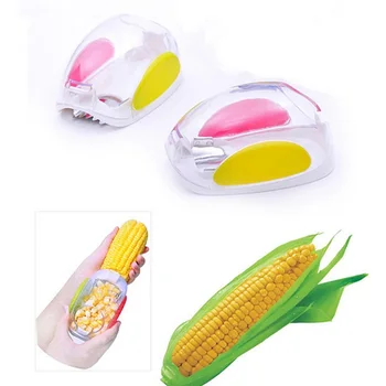 

50pcs Peeling Corn Grain Artifact Corn Peeler Corn Kernel Tool Convenient And Easy To Clean Kitchen Tools WB1707