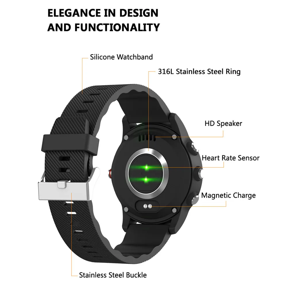 Бесплатная доставка ЖК-дисплей 2 дюймов перфорированные Экран Dual Bluetooth IP67 Водонепроницаемый Смарт-часы с функцией вызова по закупкам