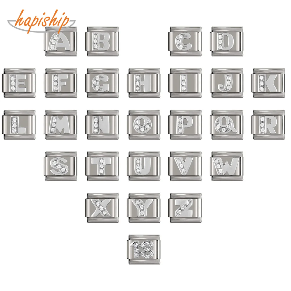 Hapiship 2019 ширина 9 мм оригинальная Маргаритка 26 букв стандартная итальянская