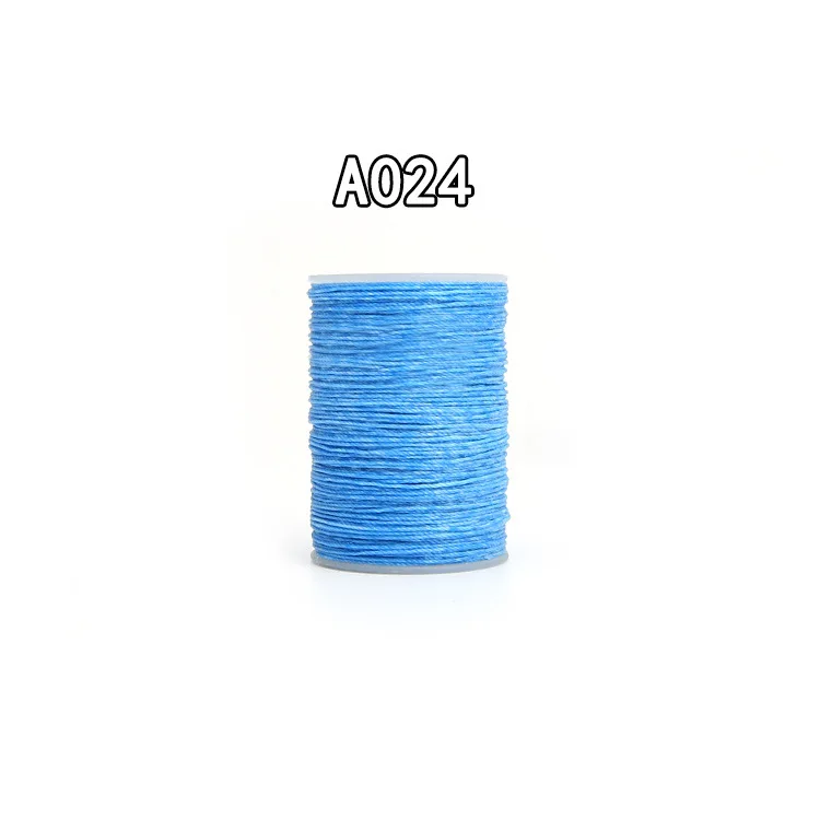 A024 25 Цвет 0,45/0,55/0,65 мм Изделия из кожи DIY ручная швейная восковых нитей кожа волокнистая Многожильная и шнуровки с плетением и круглыми восковых нитей кожаная фурнитура - Цвет: A024