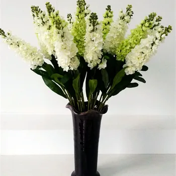 

5pcs Fake Violet Flowers Stem 80cm Artificial Hyacinth Flowers for Event Wedding Party Decorative Flowers Home Decor