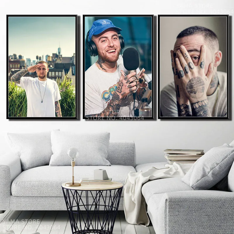 J130 Mac Miller Rap хип-хоп музыка Звезда Певица подарок настенное Искусство Декор