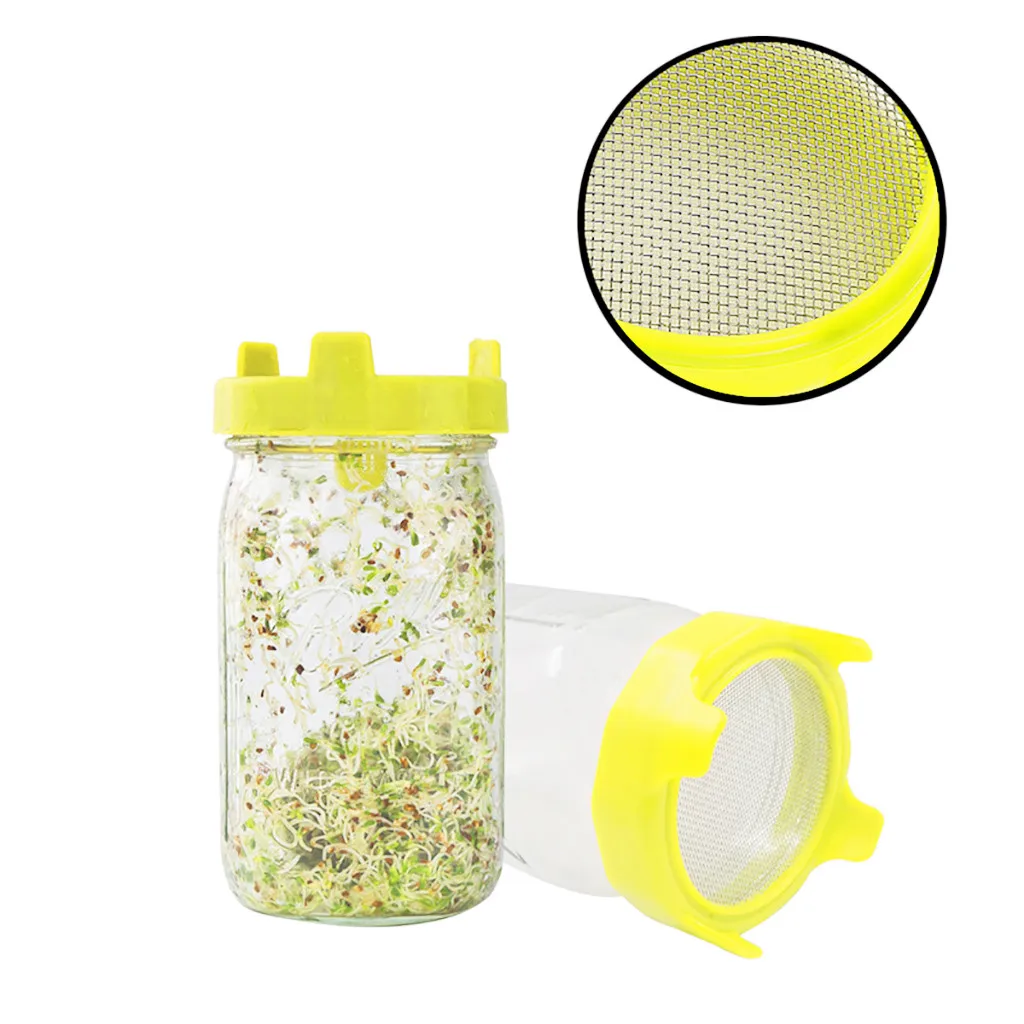Фильтр Mason крышка банки Sprouting чистая крышка бобы Sprouts фильтр