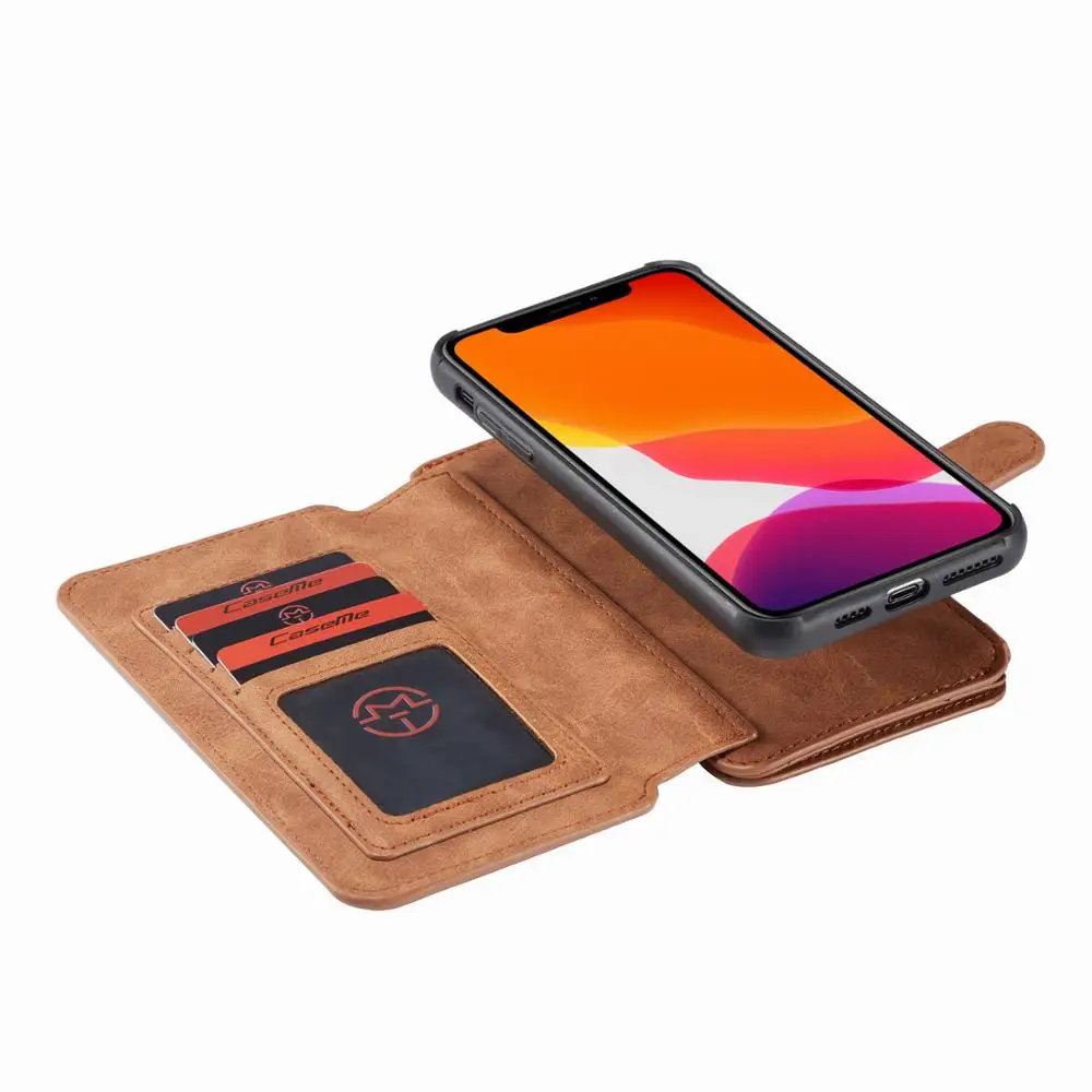 Деловой стиль для iPhone 11 Pro XS Max X XR Магнитный чехол для iPhone 6 6S 7 8 Plus Многофункциональный кошелек карман для ID карты Чехол