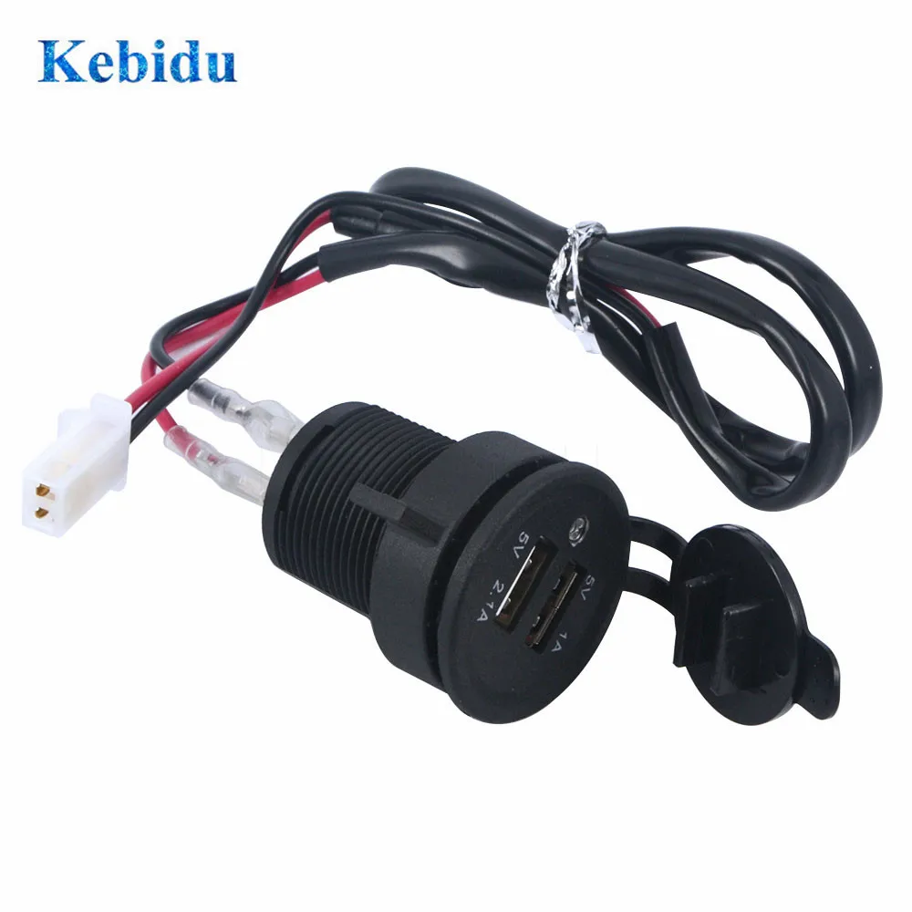 Разветвитель для автомобильного/мотоциклетного прикуривателя с двумя USB-портами