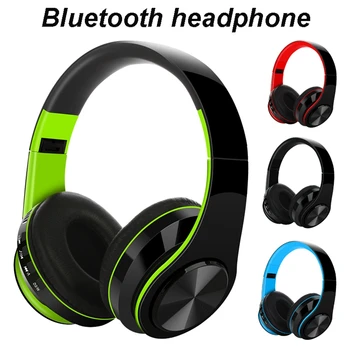 

Subwoofer Foldable Wireless Bluetooth V5.0 Headphones 3D surround Music Handsfree Portable Game Outdoor Earphone TF Card,FM,AUX