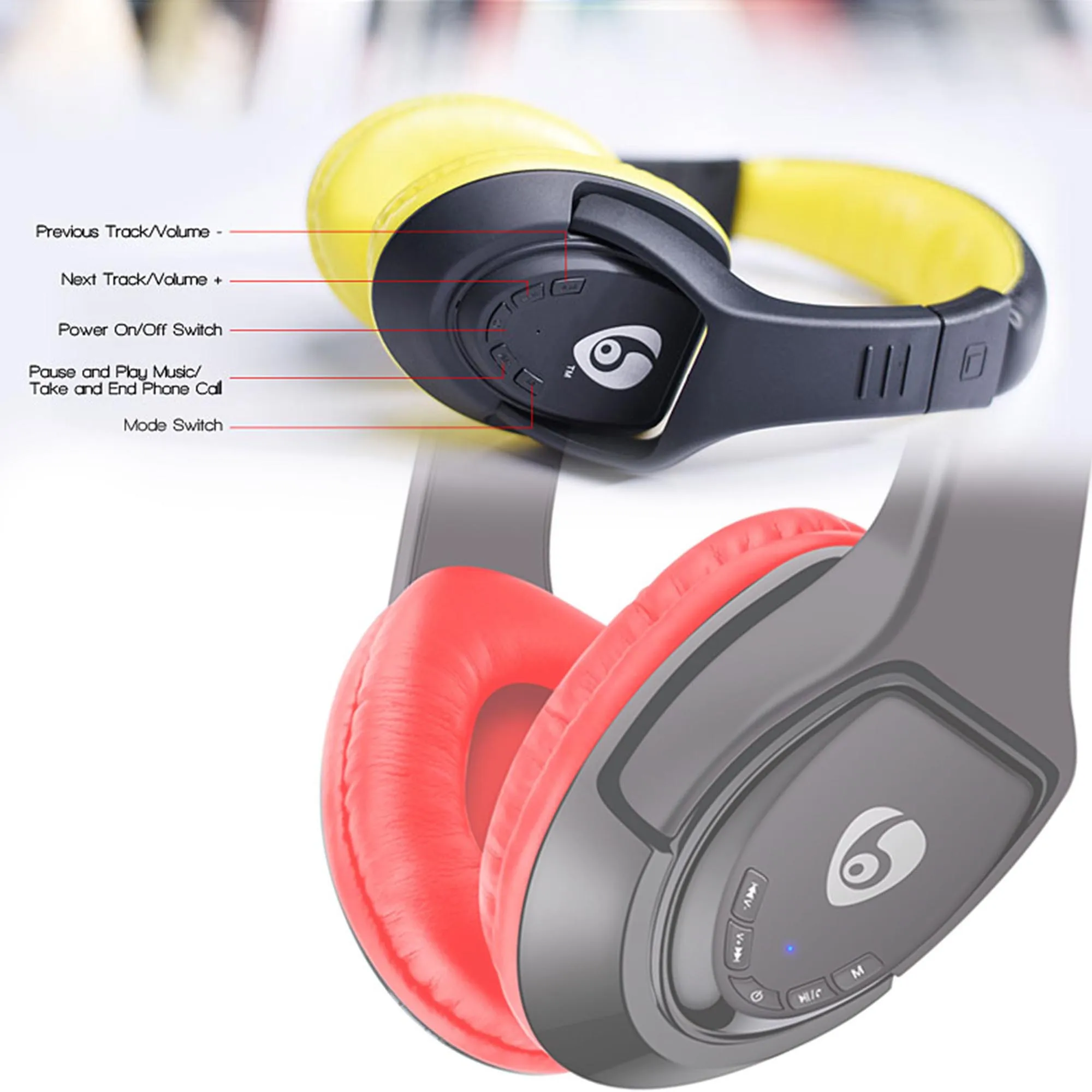 MX333 Bluetooth V5 0 Gaming Headset Wireless Stereo OVleng Built in Microphone High Compatibility Headphone For PC Smartphone