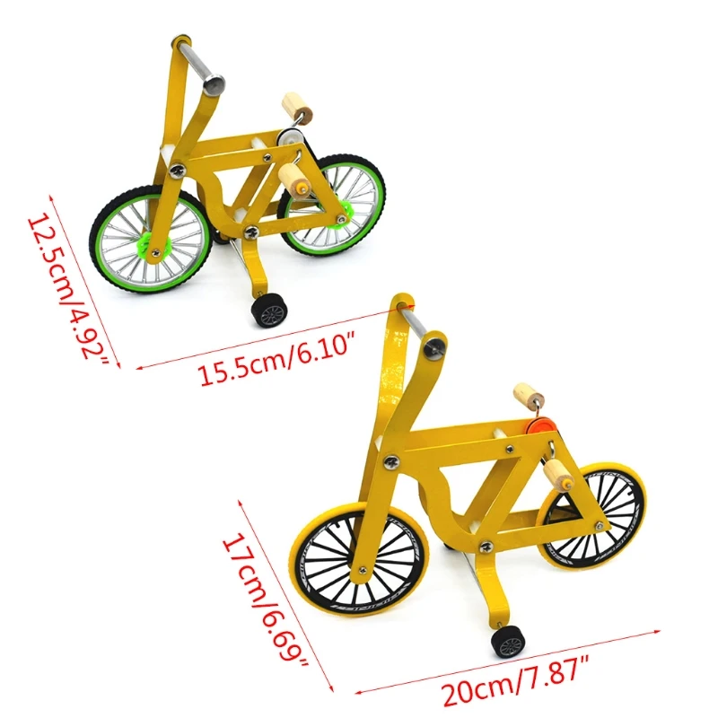 Pássaro inteligência treinamento adereços amarelo bicicleta brinquedo