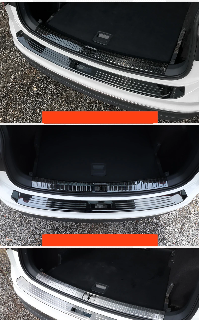 For Tiguan Second Generation Car Rear Trunk Guards Cover Trim Car Rear Bumper Trunk Guards Cover Fitting