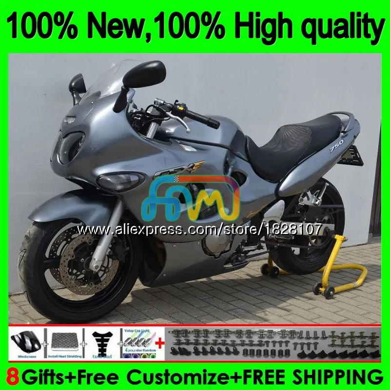 Корпус для SUZUKI Катана GSXF750 2003 2004 2005 2006 2007 34BS. 80 GSXF Блестящая серебряная 750 600 GSX600F GSXF600 03 04 05 06 07 обтекатель - Цвет: No. 1