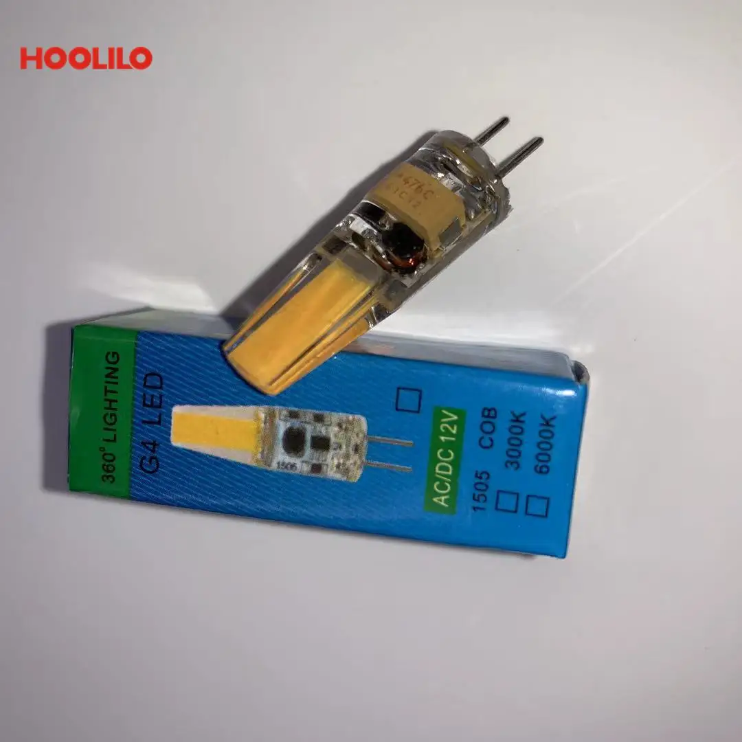

G4 LED COB Lamp 3W Bulb AC 12V 220V Candle Silicone Lights Replace 20W 30W 40W Halogen for Chandelier Spotlight