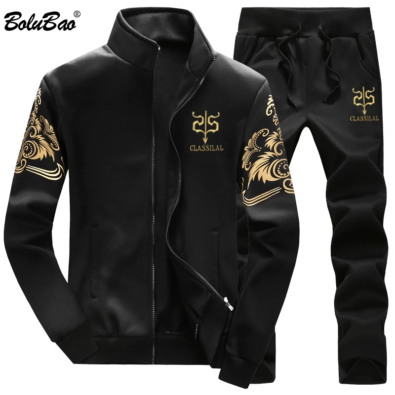 BOLUBAO спортивные костюмы для мужчин Толстовка спортивные комплекты зимняя куртка+ брюки Повседневная одежда мужской спортивный костюм спортивная куртка пальто