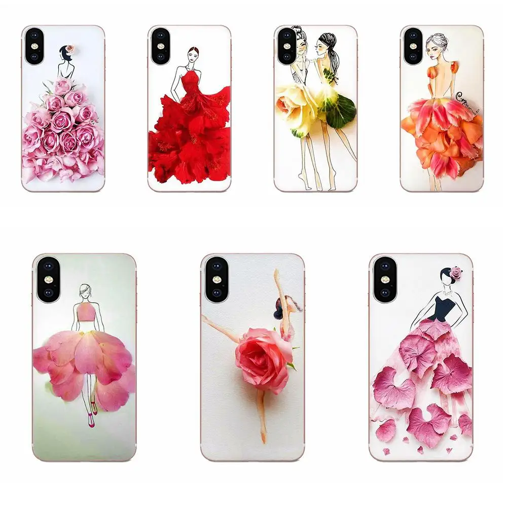 For Huawei Honor 5C 5X 6A 6X 7 7A 7X 8 8A 8S 8X 9 10 30 Lite Pro Y6 II Y7 Y9 Prime 2019 Colorful Flower Dress Girl Pattern | Мобильные