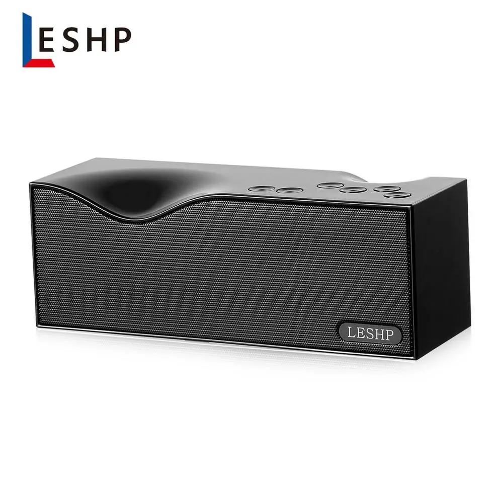 LESHP bluetooth динамик будильник динамик светодиодный дисплей съемный литиевый аккумулятор Беспроводная портативная Поддержка различных музыкальных форматов