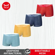 

4Pcs New Brand Sexy Men Underpants Boxers Shorts Mesh Man Underwear Boxer Homme Men's Panties Cueca Plus Size L-4XL