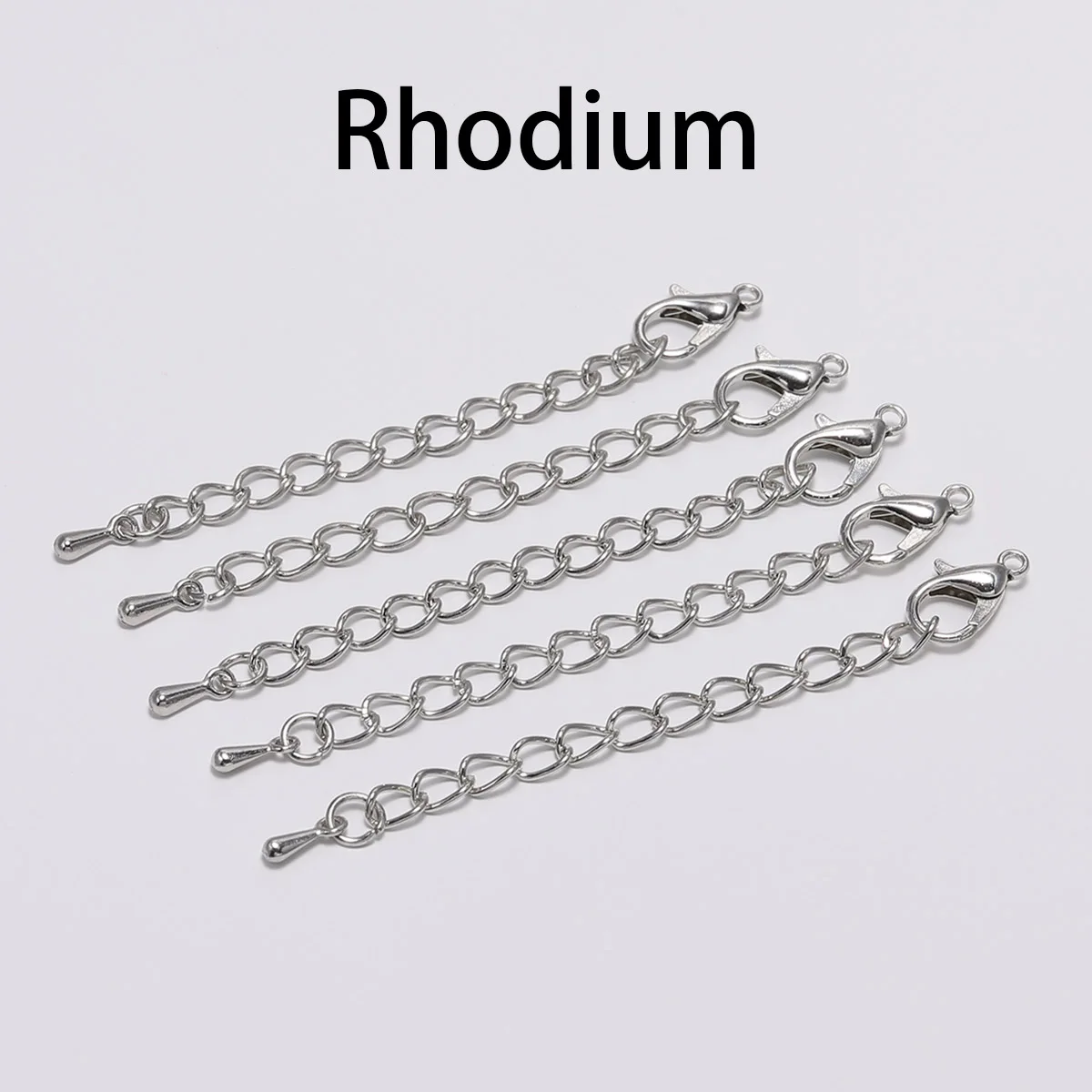 20 teile/los 50 70mm Ton Erweiterte Erweiterung Schwanz Kette Hummer Haken Für DIY Schmuck, Die Entdeckungen Armband Großhandel – Detail 13
