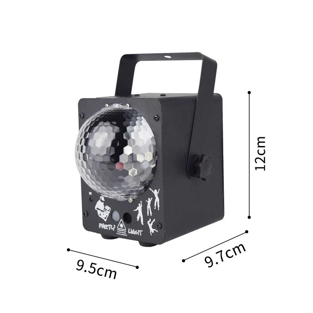 DJ Effect Lamp RGB Party Disco KTV Stage Light 60 Patterns Magic Ball Remote Control Bar Projector Holiday Led
