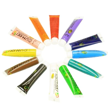 

12 x Color Acrylic Paint Nail Art Artificial Nails 12 ml