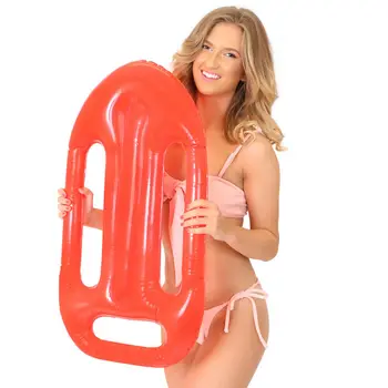 

73 CM LONG INFLATABLE LIFEGUARD FLOAT RED LIFE SAVER FANCY DRESS ACCESSORY SUMMER BEACH STAG