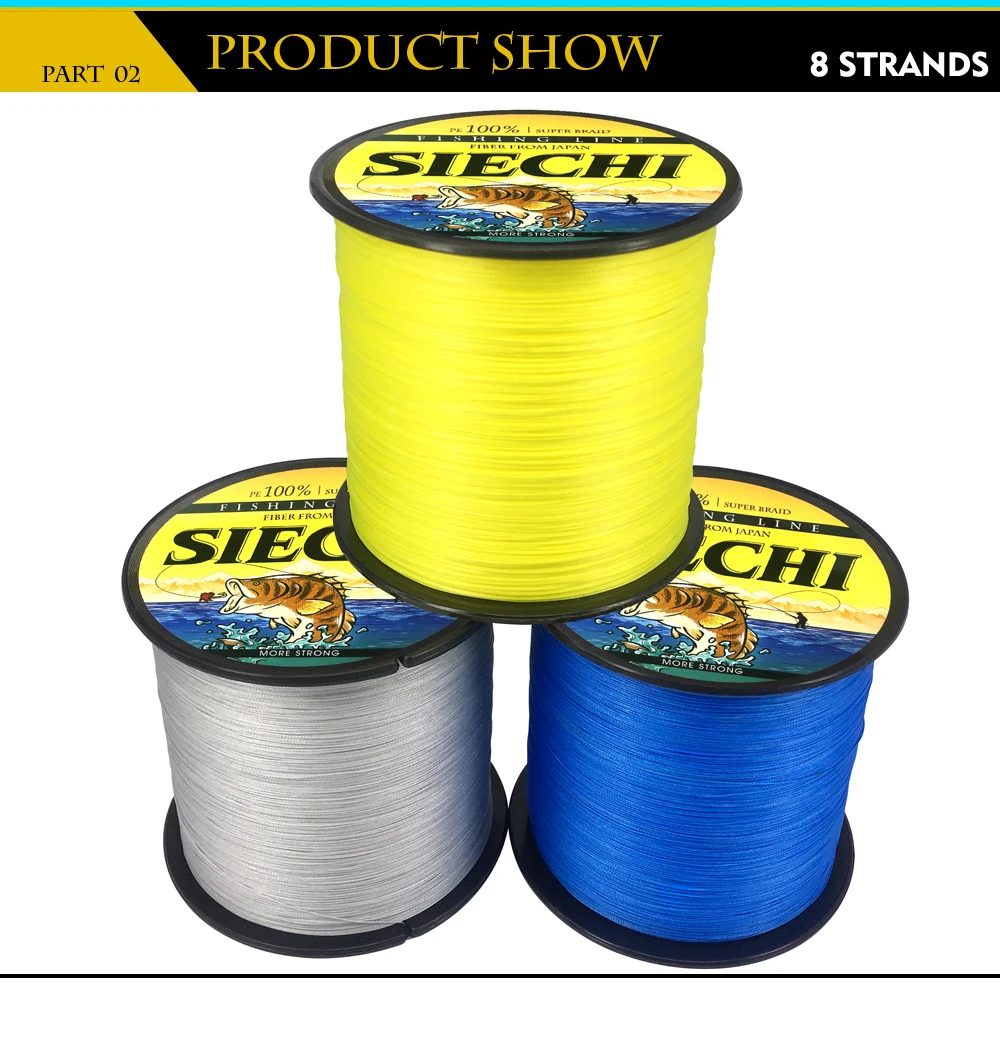 NEW Fishing Line 8 Strands 4 Strands PE Braided 500 Meters Multifilament Fishing Line Rope peche carpe Wire 20-88lb