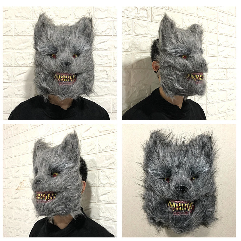 

2019 Funny Adult Party Mask Rabbit Teddy Bear Cosplay Half Face Horrible Scary Masks Masquerade Halloween Party Decor Halloween