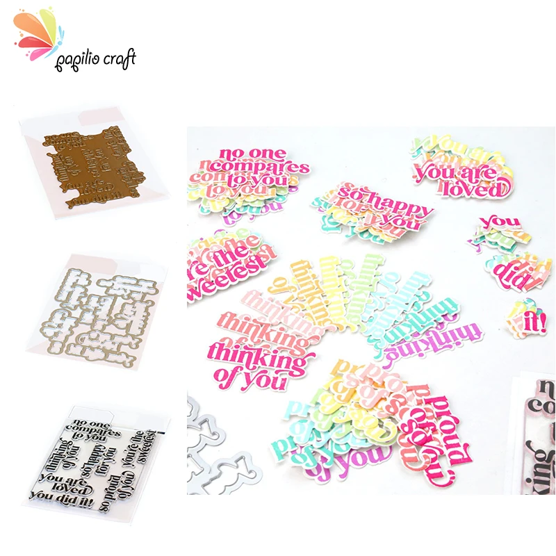 Floral Cutting Die and Stencil Set for Scrapbooking and Card Making