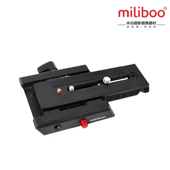 

miliboo MYT804 Rapid Sliding Mounting Bracket Quick Release Plate with 1/4'' and 3/8'' screw replace manfrotto