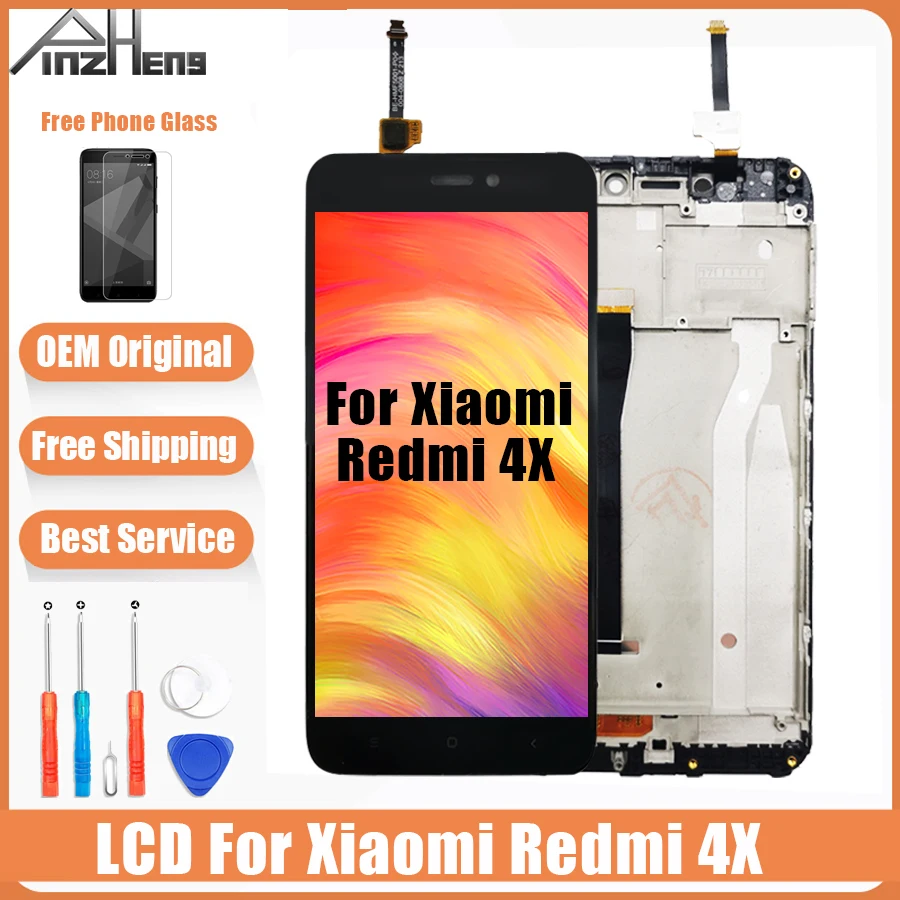 Koop AAAA Originele LCD Voor Xiaomi Redmi 4X Screen Display Digitizer Vergadering Vervanging LCD Voor Xiaomi Redmi 4X Pro Prime Screen