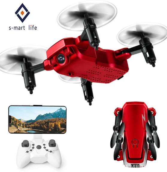 Red Eachine E58 wifi FPV с широкоугольным HD камерой 1080P режим удержания высоты складной рычаг RC Квадрокоптер Дрон X Pro RTF Дрон в подарок - Цвет: Red