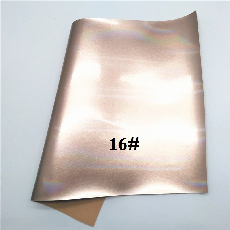 16 Glitterwishcome 21X29 см A4 размер винил для бантов Переливающаяся лакированная кожа ткань искусственная кожа листы для бантов, GM682A - Цвет: 16