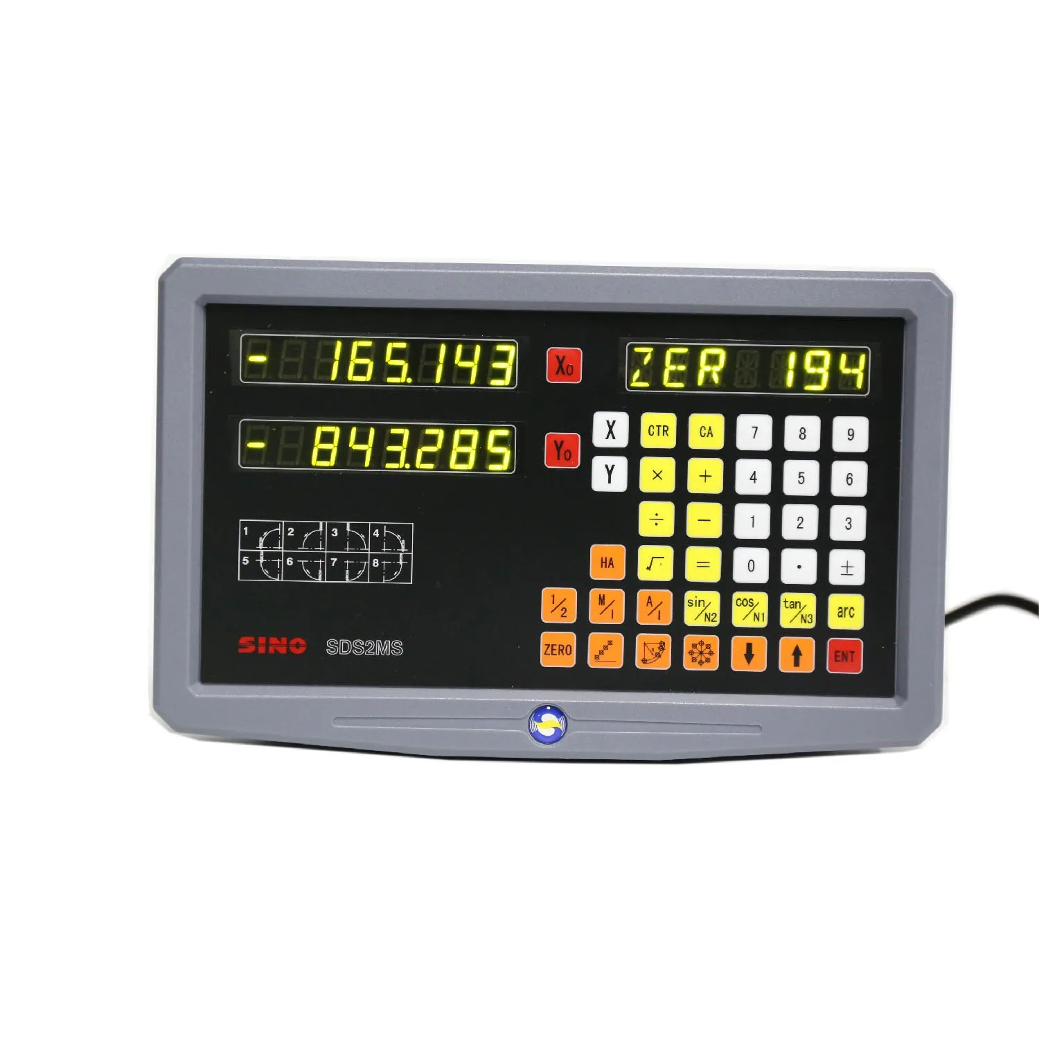 Sino sds2ms 2 axis digital readout dro display para x y z machados