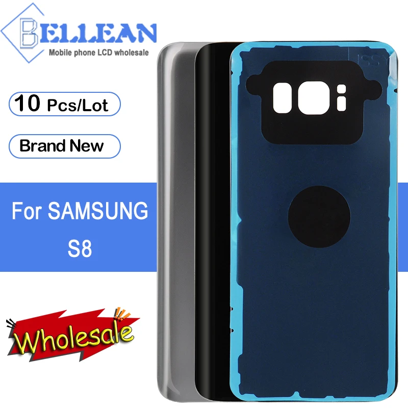 Dinamico S8 G950 Корпус задняя крышка чехол для Samsung Galaxy S8 G950 батарея задняя крышка стеклянная панель Задняя крышка корпуса Дверь 10 шт