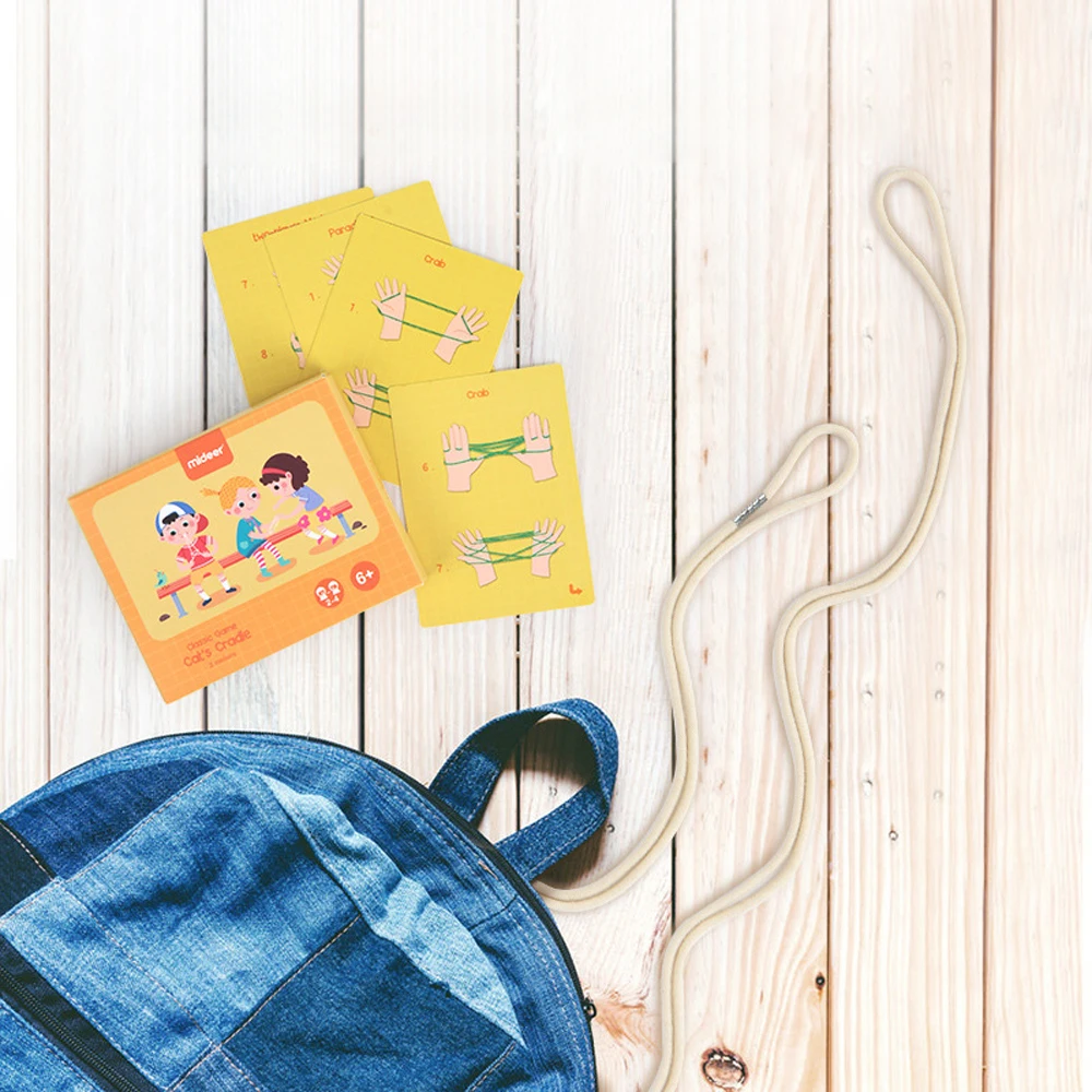 Children String Rope Game Set Montessori Materials Cradle Kids Learning Educational Toys For Children Rope Hand Finger Game