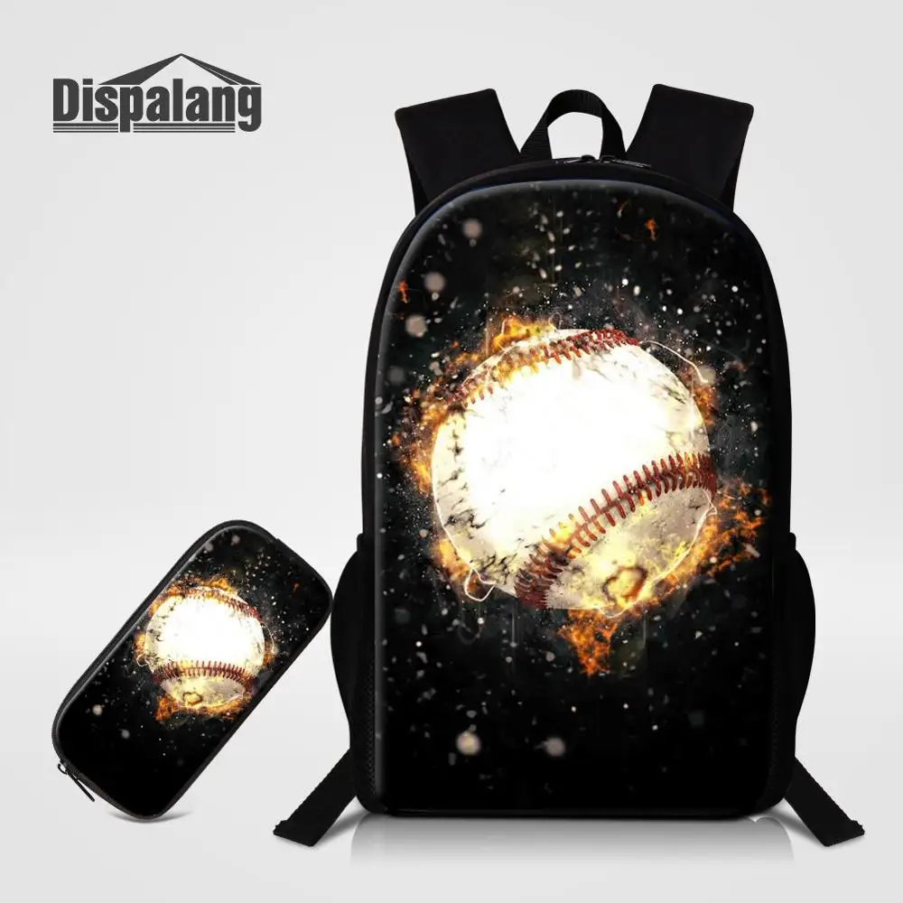 2 PCS Set23 Dispalang 2 шт./компл. рюкзак+ чехол для детей Новая акция школьные сумки для подростков индивидуальный дизайн мяч рюкзак ранец - Цвет: 2 PCS Set23