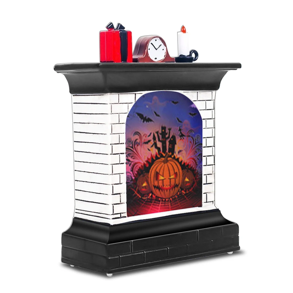 Creative Display Practical Festival Luminous Witch Light Pumpkin Lantern Pattern Party Lamp Best Gift Battery Home