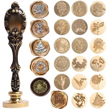 1 шт., печать на голове, печать на воске, печать в стиле ретро, металлическое растение, печать цветов, искусство, сделай сам, свадебное декоративное приглашение 1 шт., печать на голове, печать на воске, печать в стиле ретро, металлическое растение, печать цветов, искусство, сделай сам, свадебное декоративное приглашение
