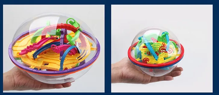 100 уровней 3D летающая тарелка волшебный интеллект головоломка шар лабиринт игра для детей Ранние развивающие игрушки для детей мальчиков и девочек
