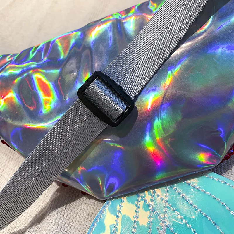 

New Style Korean-style Trend Sequin Wallet Women's Versitile Fashion Goldfish Tail Chest Pack Casual Shoulder Bag