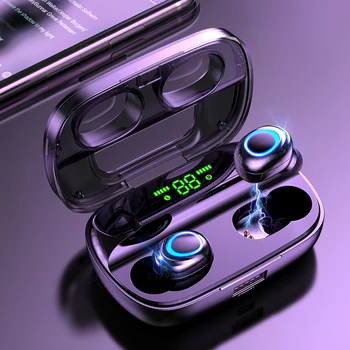 

Bluetooth Wireless Headphones with Microphone Sports Waterproof Bluetooth Earphones HIFI Stereo Noise Cancelling Headset Earbuds